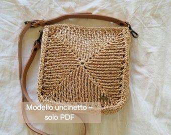 Borsa in Rafia Intrecciata Tutorial in Italiano (PDF + Video)