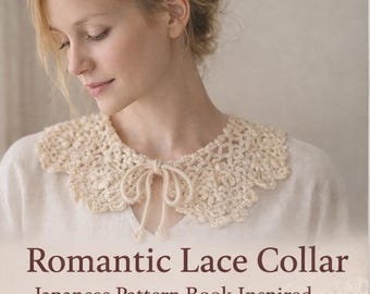 Romantic Lace Collar. Japanese Pattern Book Inspired Crochet Design | English PDF Pattern