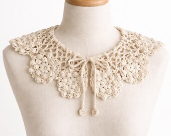 Elegant Cotton Collar | Handmade Lightweight Neck Accessory | Made in Italy