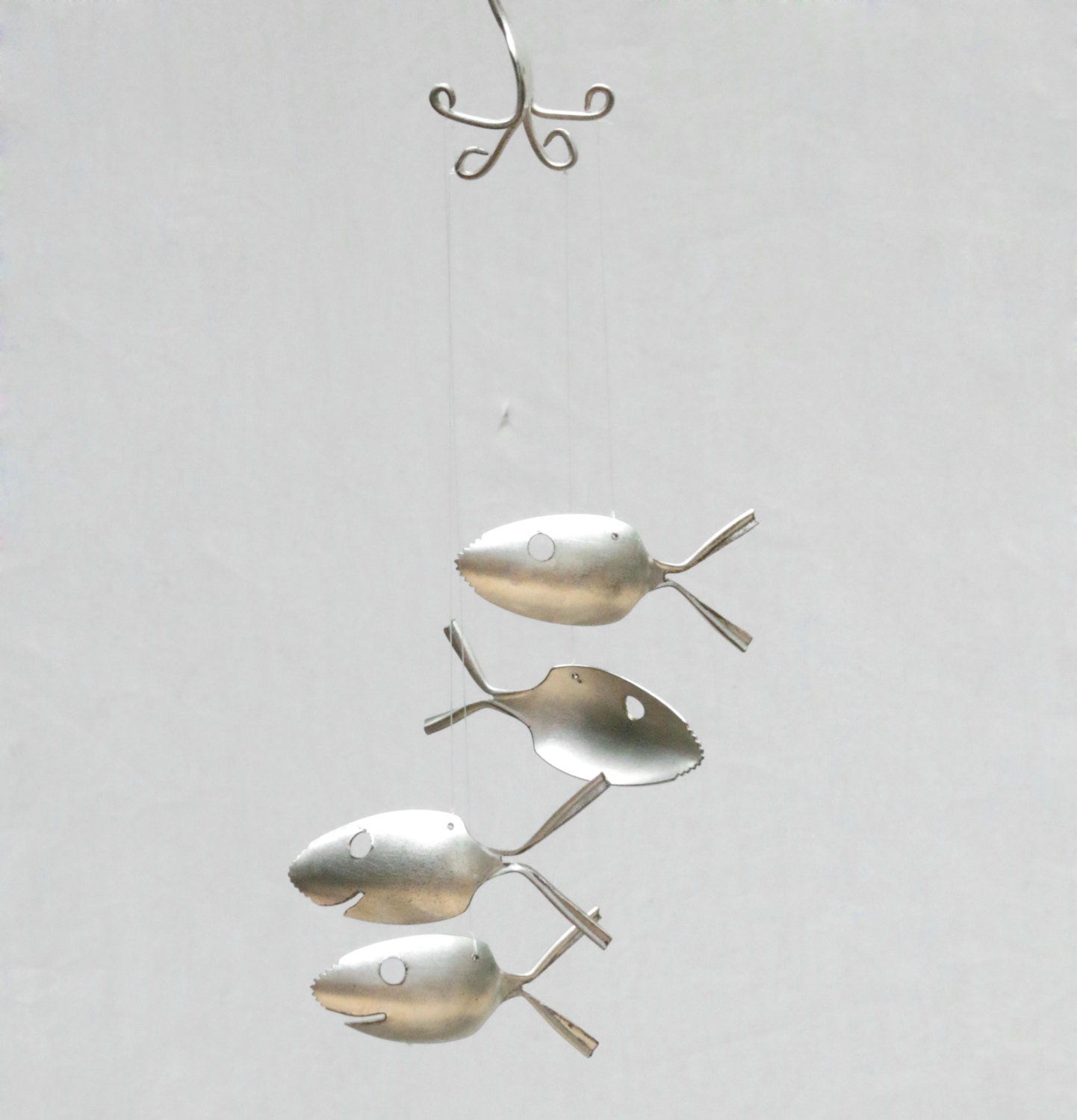 Saw Tooth Shark Mobile Sword Fish Silver Spoon Fish Metal