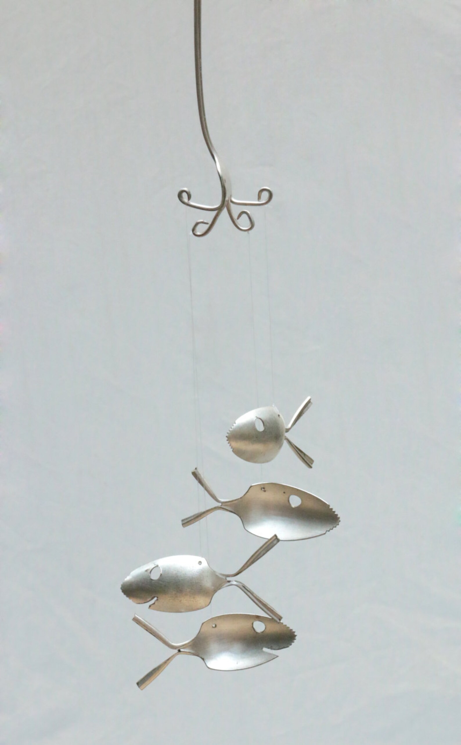 Saw Tooth Shark Mobile Sword Fish Silver Spoon Fish Metal Etsy
