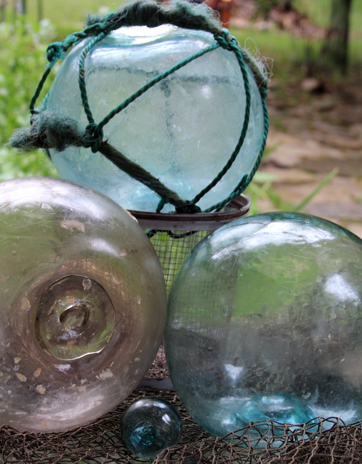 Large Authentic Japanese Fishing Float Ocean Fresh Style Etsy