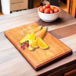 3-Set of Wooden Cutting Board – Redwood Chopping Board for Kitchen | Ideal for Vegetables, Fruits & Meat | Durable Chef’s Cutting Board