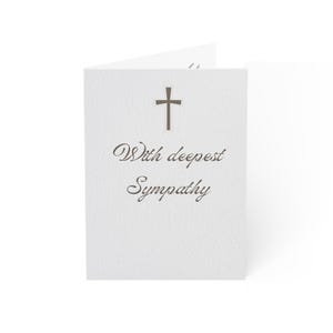 Christian Sympathy Greeting Cards, Set of 10, Comforting Religious Condolence Cards for Grieving Friend, Heartfelt Messages on Loss