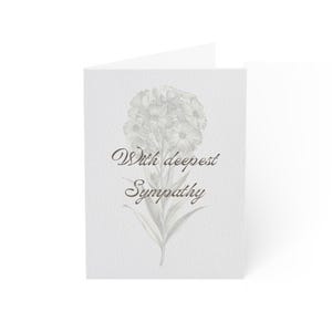 Catholic Christian Sympathy Cards Set | Thoughtful Condolence Cards for Loss | 1 to 50 Pack Options