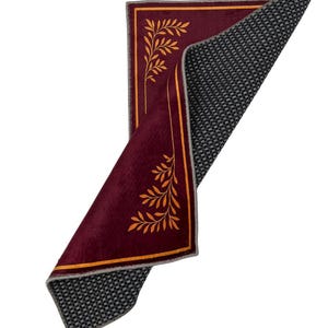 Orthodox Christian Prayer Rug, Burgundy and Gold Cross Design, Religious Home Decor Mat, Byzantine Style Worship Carpet image 6