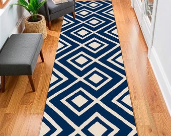 Custom Size Hallway Runner Rug: Washable Entryway Carpet