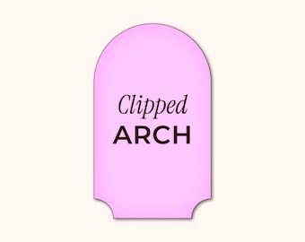 STL Clipped Corner Arch Cookie Cutter, 8 Sizes (Digital Download)