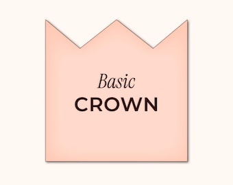 Simple Crown - Cookie Cutter STL, 3D Printable Files (Digital Download)