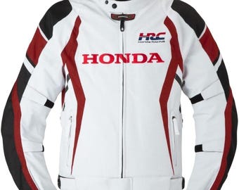 All Seasons Honda Riding Motorcycle Jacket: Breathable Mesh Fabric Biker Gear CE Armors