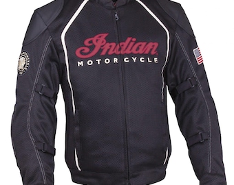 All Season Indian Motorcycle Riding Jacket Breathable Mesh Fabric Summer Biker Jacket CE Protective Racing Gear