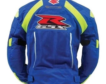 All Seasons Suzuki Motorbike Motorcycle Riding Jacket Breathable Mesh Fabric Biker Jacket CE Armors
