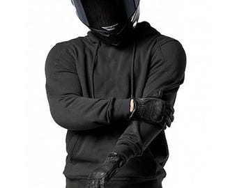 Armored Motorcycle Riding Sweatshirt | Kevlar Lined Waterproof Fleece Fabric Biker Hoodie | Riders Gift