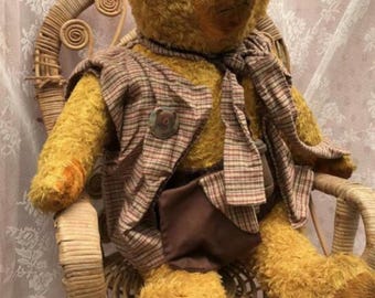 Vintage Steiff Hermann Petz Teddy Bear Toy Mohair Jointed Plush - Etsy
