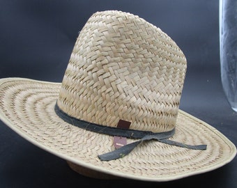 Vintage Straw Cowboy Hat