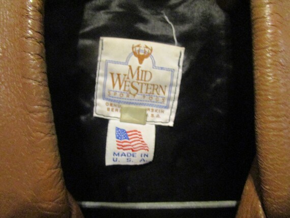 Vintage Genuine Deerskin Jacket made in Wisconsin - image 8