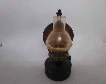 Vintage Die Cast Miniature Oil Lamp Pencil Sharpener