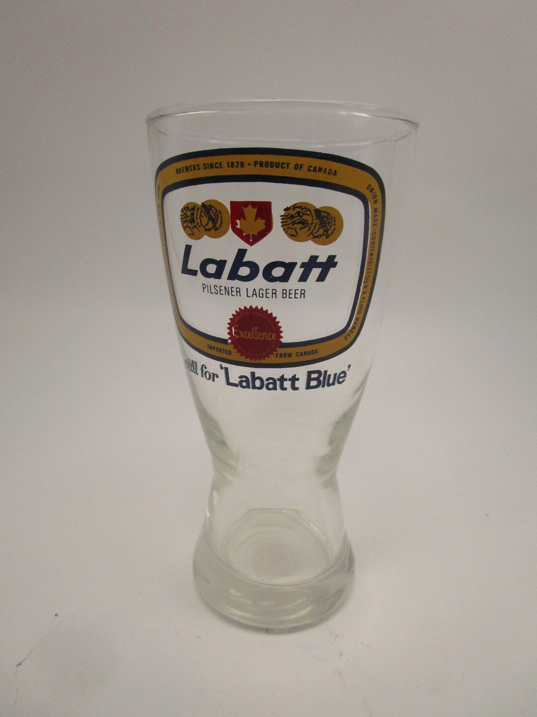 Vintage Labatt's Pilsner Lager Beer Glass 7