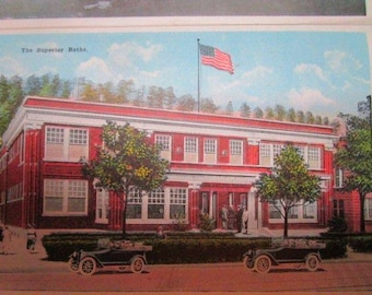 Antique Hot Springs Arkansas Post Cards Souvenir Fold