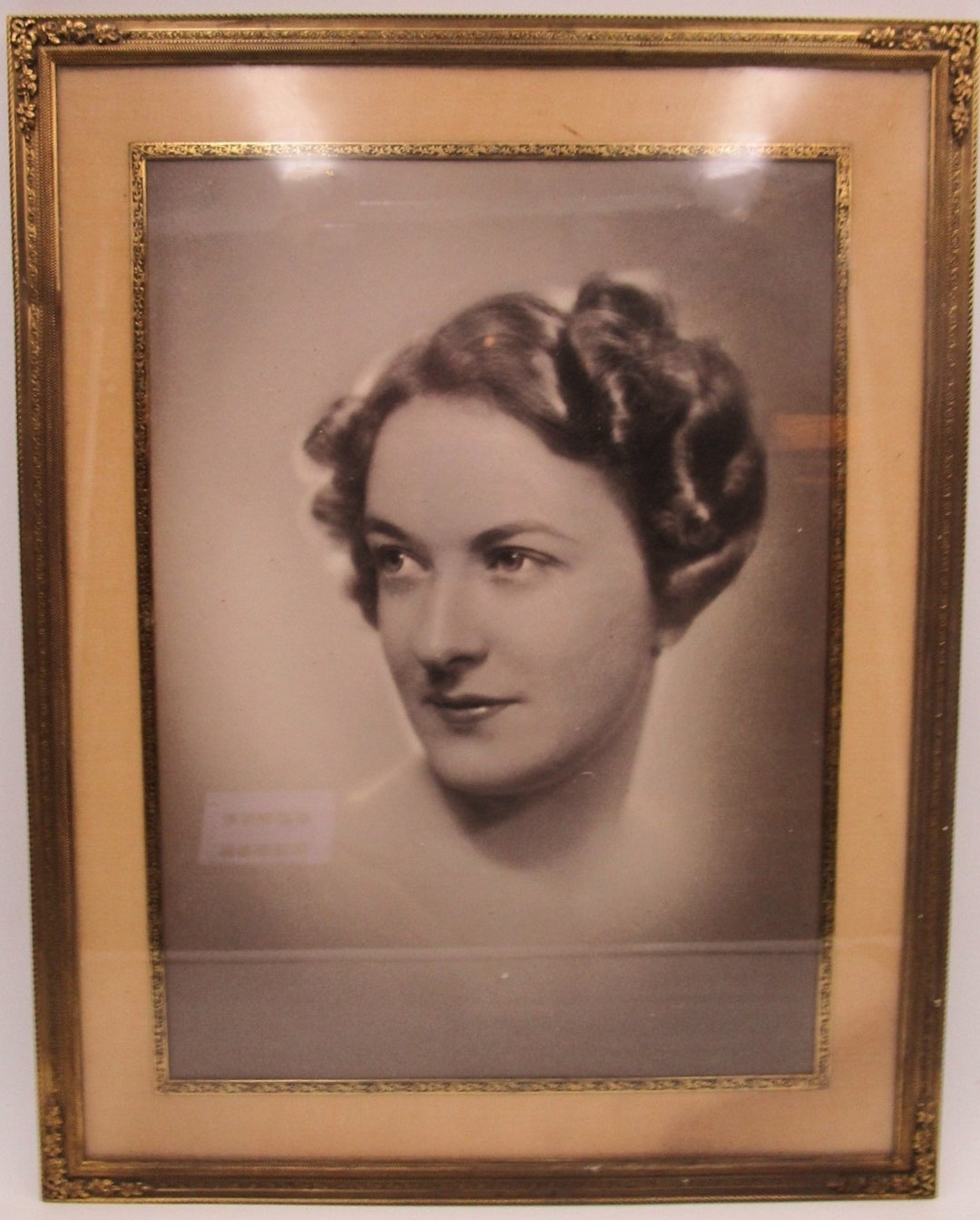 Antique Gold Frame With Picture of Aunt Bess 16x13 Etsy