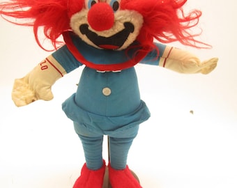 Bozo the Clown plush doll by Ace Novelty Co. 1989