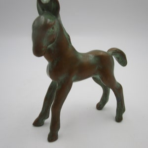 Vintage solid brass Pony figurine