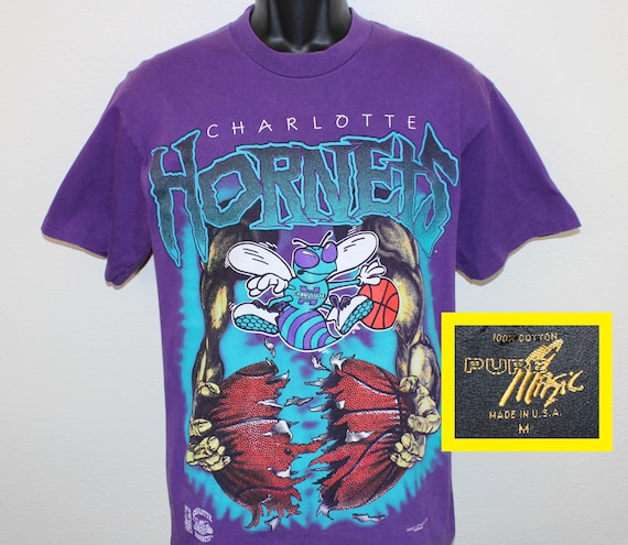 charlotte hornets vintage shirt charlotte hornets nba basketball t shirt  charlotte hornets logo graphic tee