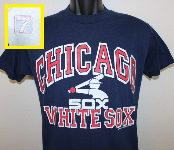 Chicago White Sox Vintage T-shirt Navy Blue 80s 1987 MLB 