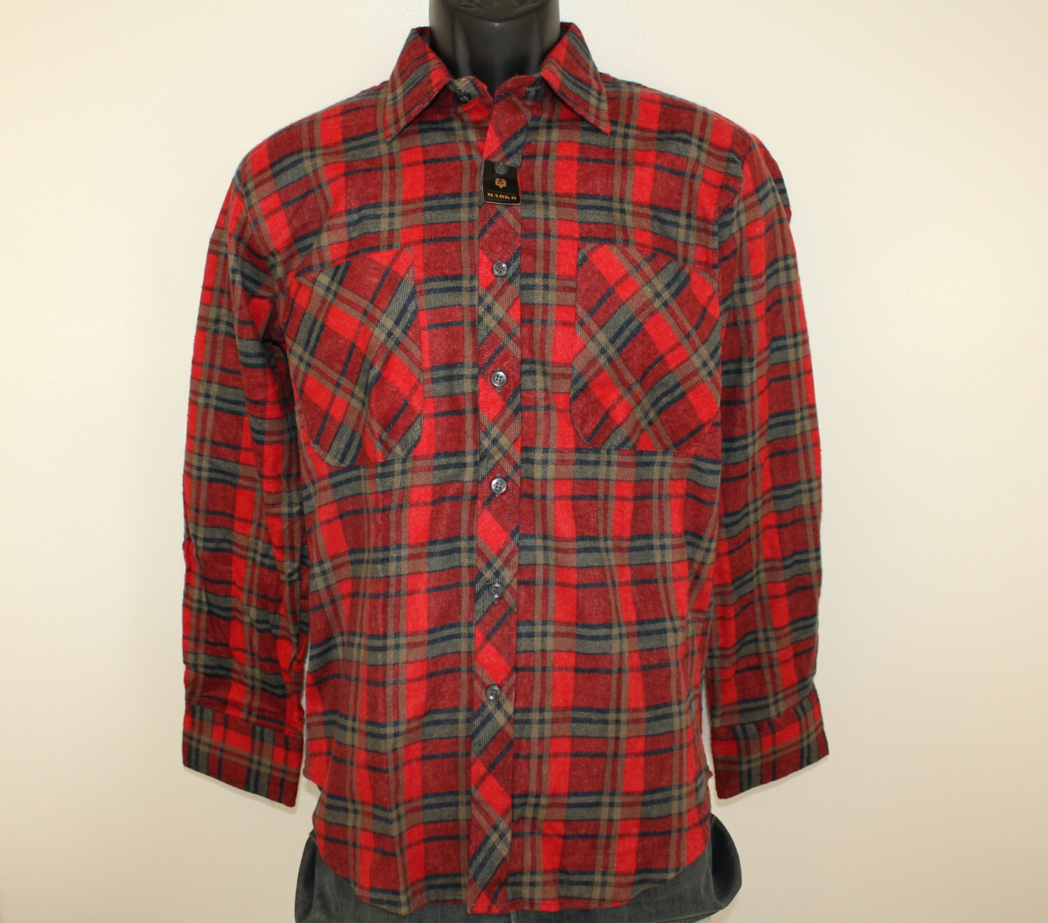 DEADSTOCK Mark II Vintage Plaid Shirt M 