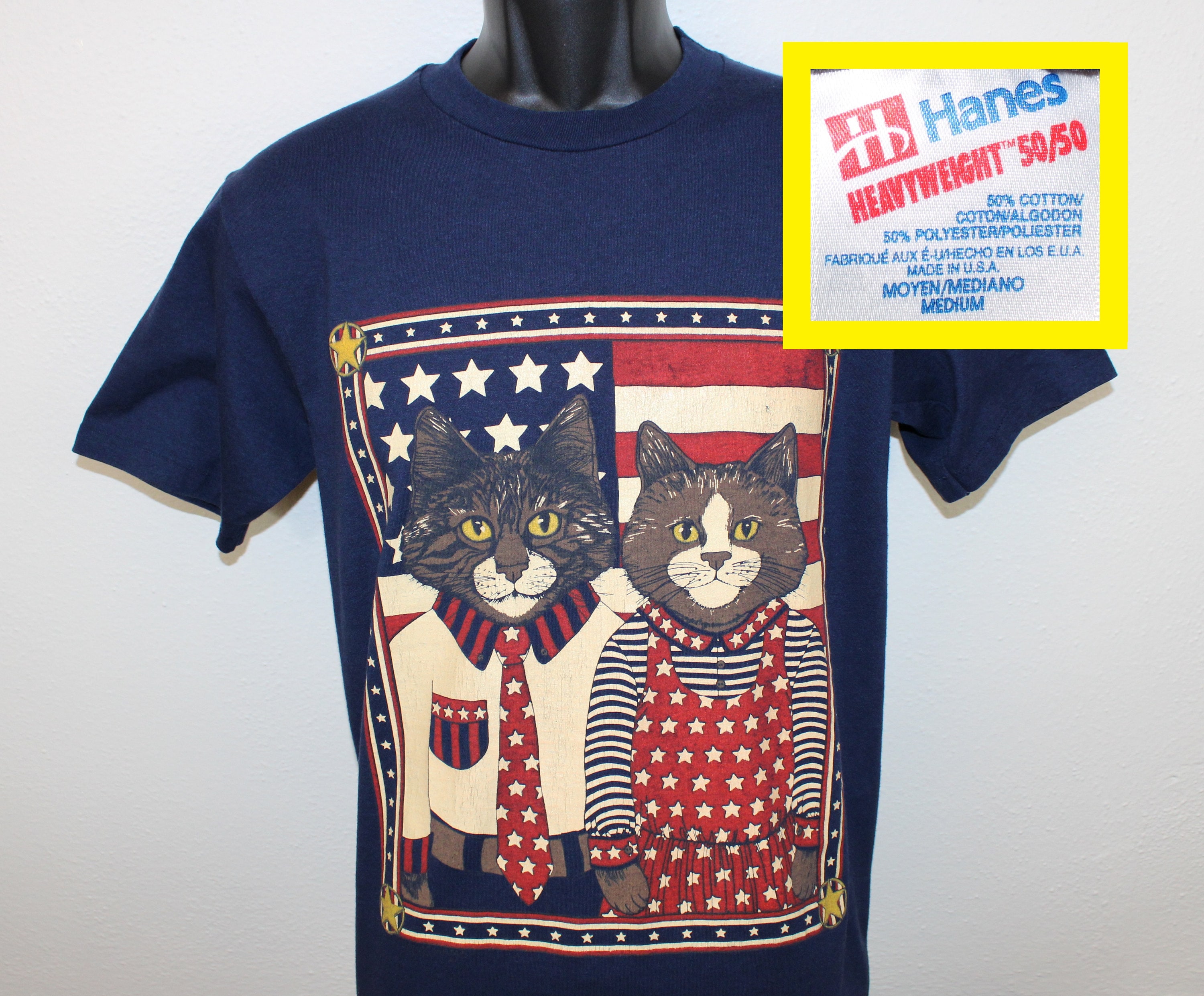 Hanes Cat Tshirt - Etsy 