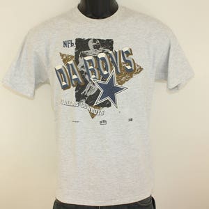 Dallas Cowboys Da Boys vintage youth t-shirt kids' XL light gray flecked 90s 1993 image 2