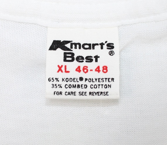 70s 80s Kmart's Best vintage blank v-neck tee t-s… - image 2