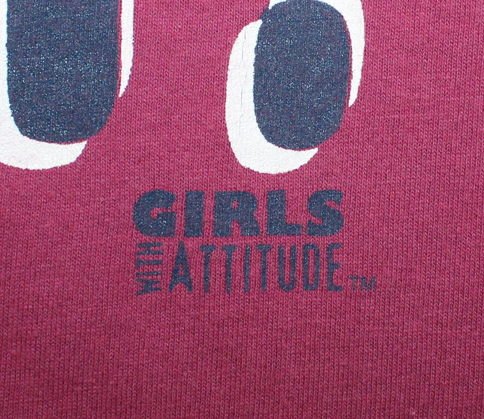 90s Born to Kick Butt Vintage T-shirt Fuchsia Pink Girls With