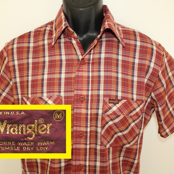 Vintage 70s 80s Red Wrangler Made In USA