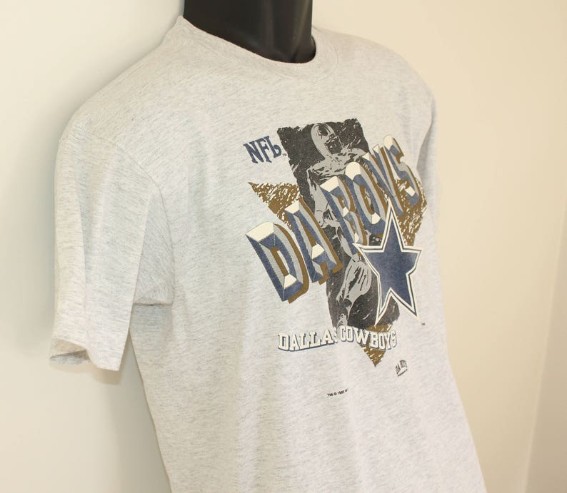 Dallas Cowboys Da Boys vintage youth t-shirt kids' XL light gray flecked 90s 1993 image 6