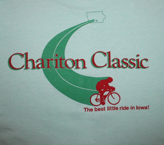 Chariton Classic vintage t-shirt teal turquoise S… - image 5