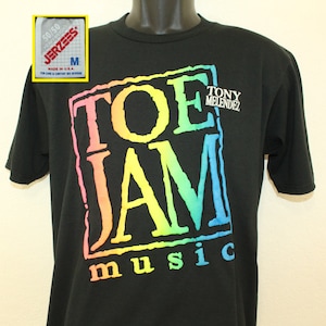 Tony Melendez Toe Jam Music Nicaraguan guitar player vintage t-shirt M black 90s