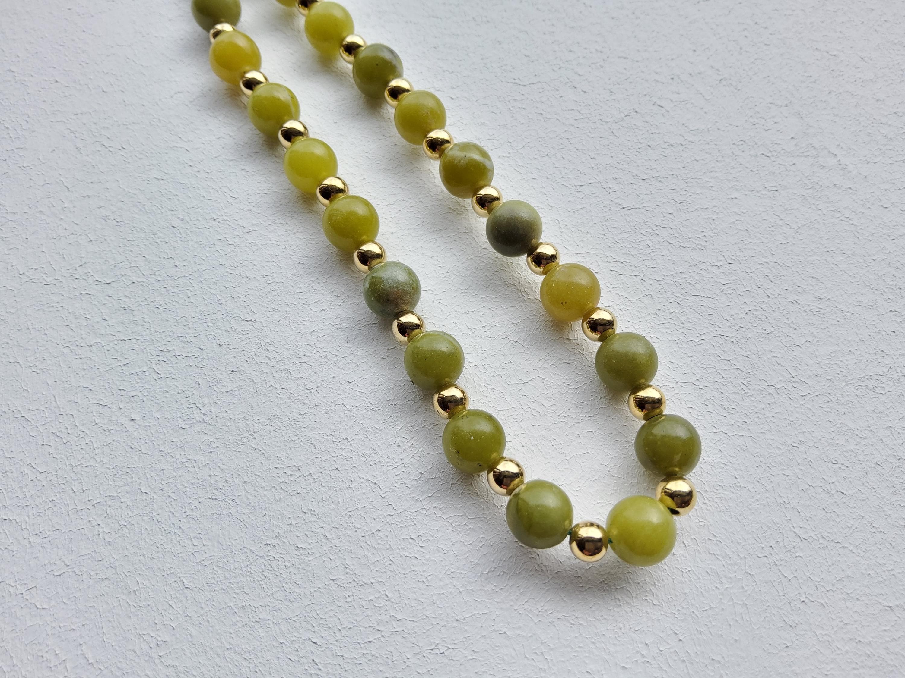 Light Olive Green Natural Jade Gemstone Bead Phone Charm, Gift - Etsy