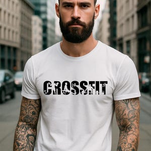 Crossfit SVG PNG Digital Download, Fitness Clipart, Cricut File, Workout T-Shirt Design, Gym Gift, Vinyl Decal, Strength Art, Crossfit Decor image 9