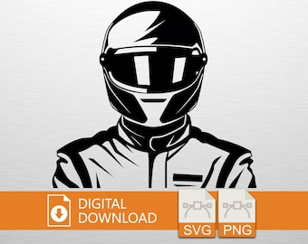 Motorbike Rider SVG PNG Digital Download - Racing Art, Cricut File, T-Shirt Print, Vinyl Decal, Wall Art, Moto Lover Gift, Speed Style