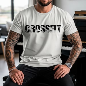 Crossfit SVG PNG Digital Download, Fitness Clipart, Cricut File, Workout T-Shirt Design, Gym Gift, Vinyl Decal, Strength Art, Crossfit Decor image 7
