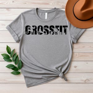 Crossfit SVG PNG Digital Download, Fitness Clipart, Cricut File, Workout T-Shirt Design, Gym Gift, Vinyl Decal, Strength Art, Crossfit Decor image 4