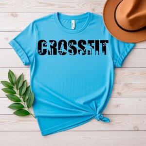 Crossfit SVG PNG Digital Download, Fitness Clipart, Cricut File, Workout T-Shirt Design, Gym Gift, Vinyl Decal, Strength Art, Crossfit Decor image 3
