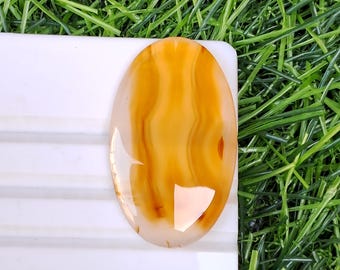 AAA Quality Montana Agate Loose Gemstone Size 35x21x4 MM Dendritic Montana agate Cabochon Rare Gemstone  for Jewelry making and [Extra gift]