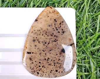 Excellent Montana Agate Loose Gemstone Size 44x33x5 MM Dendritic Montana Agate Cabochon Rare Gemstone For Jewelry Making and [Extra gift]