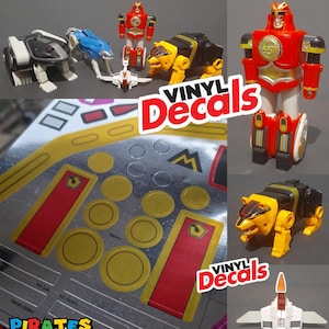 Decals Sticker Replacement Dx vintage Ninja Megazord Power Ranger Kakure Daishogun Kakuranger