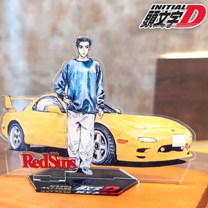 Initial D Keisuke Takahashi Mazda RX-7 Type R (FD3S) Acrylic Standing Figure Project D Redsuns