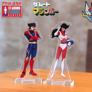MINI Great Mazinger Z Pilot Acrylic Figure 5cm Tetsuya Tsurugi Jun Hono