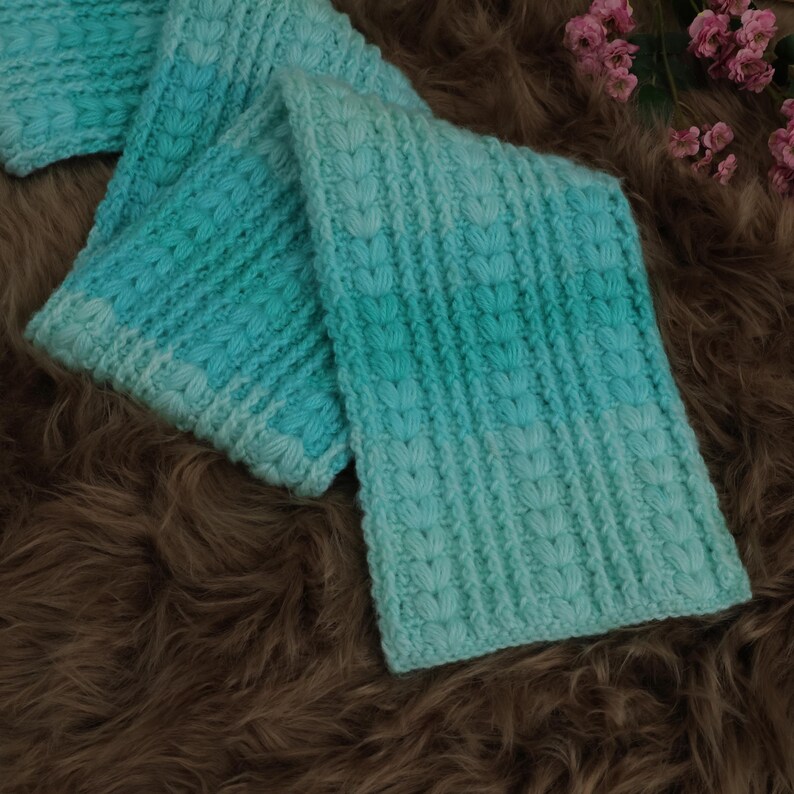 CROCHET PATTERN | Easy Puff Stitch Crochet Scarf Pattern, Beginner ...
