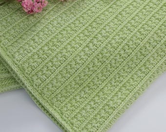CROCHET PATTERN & VIDEO, Starway Crochet Blanket Pattern, Easy Crochet Baby Blanket Pattern Pdf, Crochet Afghan Pattern, 6 Sizes, Home Decor